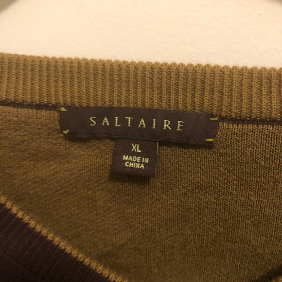 Saltaire Purple and Green Pullover Sweater - Picture 4 of 4